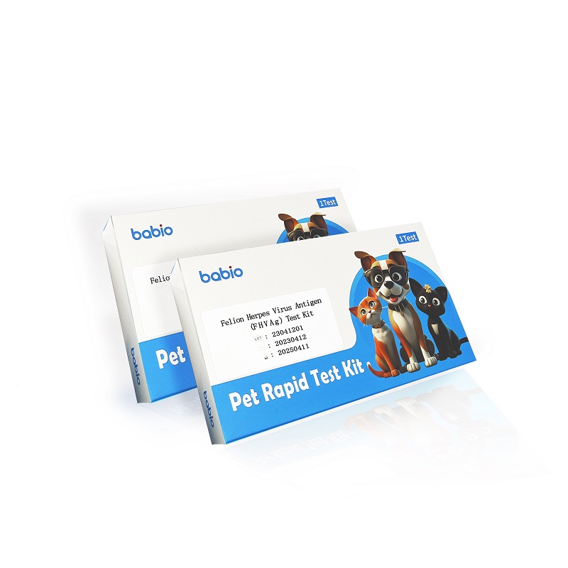 Feline herpesbirus antigenoa (FHV Ag) test kit