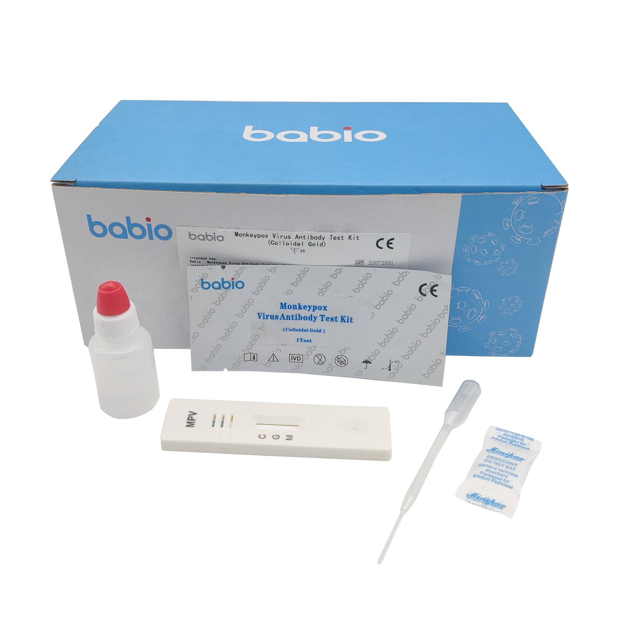 Monkeypox Virus Antigorputz Test Kit (urre koloidala)