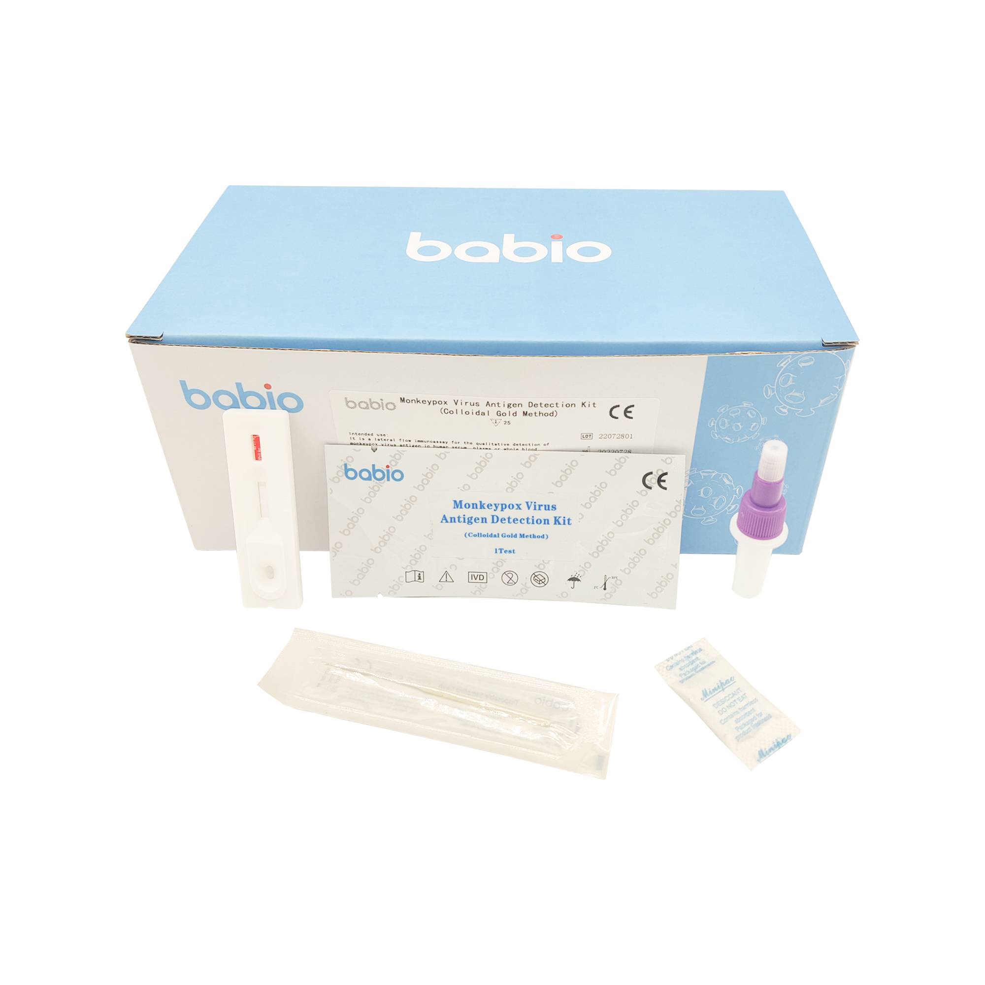 Monkeypox birusaren antigenoa detektatzeko kit (urre koloidalaren metodoa)