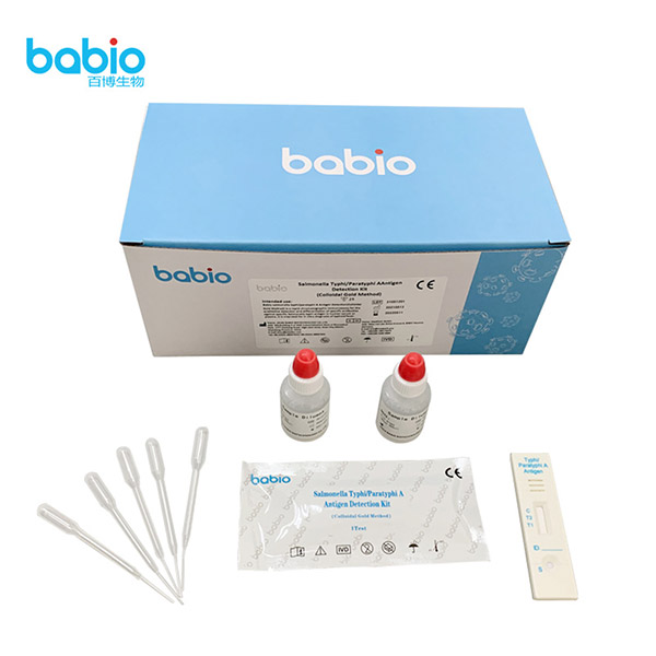 Salmonella Typhi/Paratyphi A Antigenoa detektatzeko kit (urre koloidalaren metodoa)