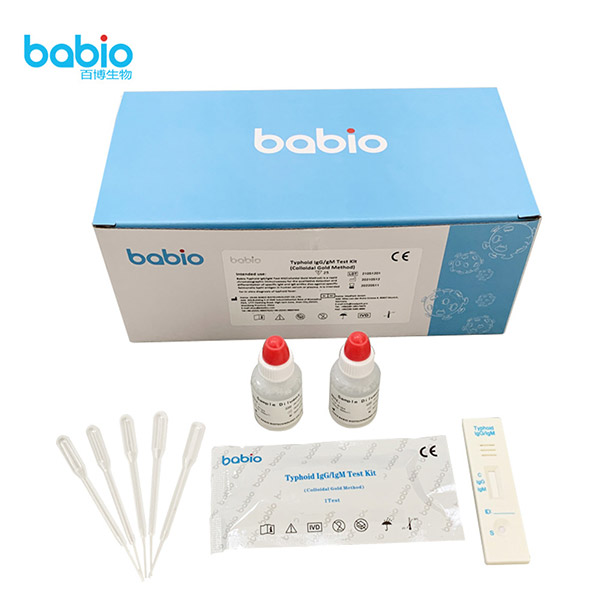 Tifoidea IgG/IgM Test Kit (urre koloidalaren metodoa)